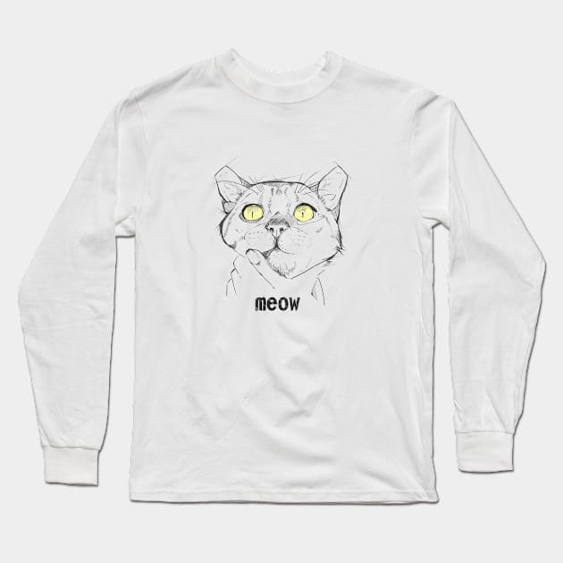 meow everyone Long Sleeve T-Shirt by Radushen